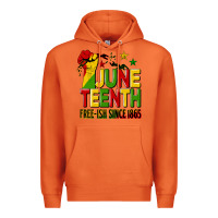 Carrot juneteenth fist free ish since 1865 Premium Hoodie - HRA Design Shop