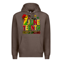 Coffee juneteenth fist free ish since 1865 Premium Hoodie - HRA Design Shop