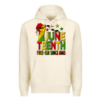 Juneteenth Fist Free Ish Since 1865 Premium Hoodie | Teevron