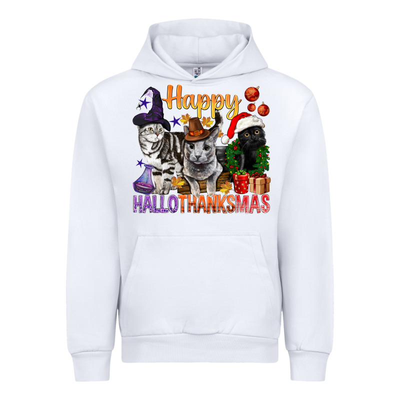 Happy Hallothanksmas Cats Urban Hoodie by BundleAndBundleShop | Teevron