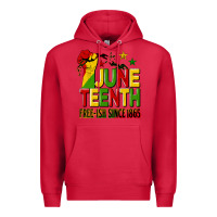 Cardinal juneteenth fist free ish since 1865 Premium Hoodie - HRA Design Shop