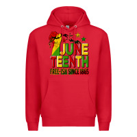 Red juneteenth fist free ish since 1865 Premium Hoodie - HRA Design Shop