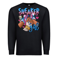Black Sneaker girl afro woman Premium Sweatshirt - RanaPortraitStore