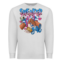 Dove Grey Sneaker girl afro woman Premium Sweatshirt - RanaPortraitStore
