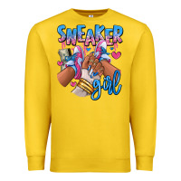 Lemon Sneaker girl afro woman Premium Sweatshirt - RanaPortraitStore