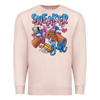 Pale Pink Sneaker girl afro woman Premium Sweatshirt - RanaPortraitStore