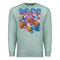 Seafoam Sneaker girl afro woman Premium Sweatshirt - RanaPortraitStore