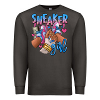 Smoke Sneaker girl afro woman Premium Sweatshirt - RanaPortraitStore