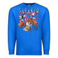 True Royal Sneaker girl afro woman Premium Sweatshirt - RanaPortraitStore