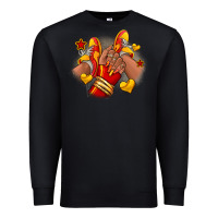 Black Softball afro girl sneakers Premium Sweatshirt - RanaPortraitStore