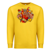Lemon Softball afro girl sneakers Premium Sweatshirt - RanaPortraitStore