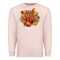 Pale Pink Softball afro girl sneakers Premium Sweatshirt - RanaPortraitStore