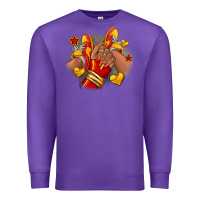 Purple Softball afro girl sneakers Premium Sweatshirt - RanaPortraitStore
