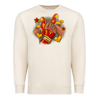 Sandshell Softball afro girl sneakers Premium Sweatshirt - RanaPortraitStore