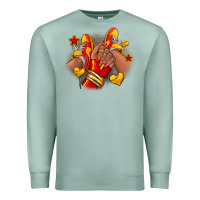 Seafoam Softball afro girl sneakers Premium Sweatshirt - RanaPortraitStore