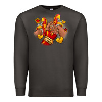 Smoke Softball afro girl sneakers Premium Sweatshirt - RanaPortraitStore