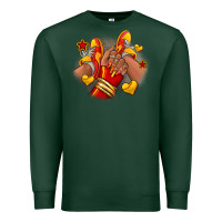 Sports Green Softball afro girl sneakers Premium Sweatshirt - RanaPortraitStore