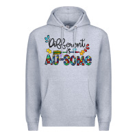 Heather Grey different au some Premium Hoodie - CowhideDigitalArt