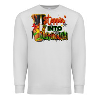 Dove Grey Steppin' into Juneteenth black fashion girl Premium Sweatshirt - RanaPortraitStore