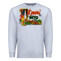 Heather Grey Steppin' into Juneteenth black fashion girl Premium Sweatshirt - RanaPortraitStore