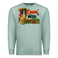 Seafoam Steppin' into Juneteenth black fashion girl Premium Sweatshirt - RanaPortraitStore