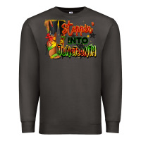 Smoke Steppin' into Juneteenth black fashion girl Premium Sweatshirt - RanaPortraitStore