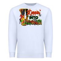 White Steppin' into Juneteenth black fashion girl Premium Sweatshirt - RanaPortraitStore