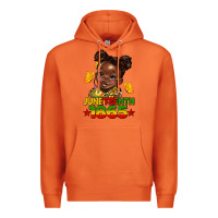 Carrot juneteenth 1865 afro girl Premium Hoodie - HRA Design Shop