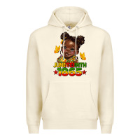 Sandshell juneteenth 1865 afro girl Premium Hoodie - HRA Design Shop