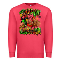 Cardinal Steppin' into Juneteenth sneaker and heel afro wom Premium Sweatshirt - RanaPortraitStore