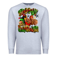Heather Grey Steppin' into Juneteenth sneaker and heel afro wom Premium Sweatshirt - RanaPortraitStore