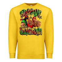 Lemon Steppin' into Juneteenth sneaker and heel afro wom Premium Sweatshirt - RanaPortraitStore