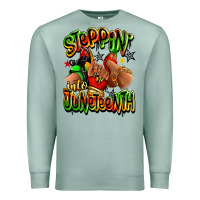Seafoam Steppin' into Juneteenth sneaker and heel afro wom Premium Sweatshirt - RanaPortraitStore