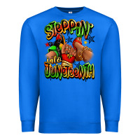 True Royal Steppin' into Juneteenth sneaker and heel afro wom Premium Sweatshirt - RanaPortraitStore