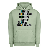 Pigment Oil Green father words Urban Hoodie - AdoDesignShop