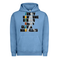 Pigment Pebble Blue father words Urban Hoodie - AdoDesignShop