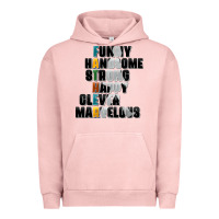 Pigment Salmon father words Urban Hoodie - AdoDesignShop