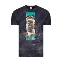 Cloud Black mimi sunflower cowhide leopard  pen wrap Vintage Tee - Artiststas