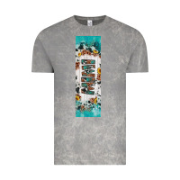 Cloud Rock mimi sunflower cowhide leopard  pen wrap Vintage Tee - Artiststas