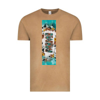 Vintage Camel mimi sunflower cowhide leopard  pen wrap Vintage Tee - Artiststas