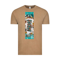 Vintage Coffee mimi sunflower cowhide leopard  pen wrap Vintage Tee - Artiststas