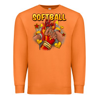 Carrot Softball life afro girl sneakers Premium Sweatshirt - RanaPortraitStore