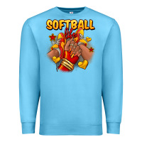 Ocean Blue Softball life afro girl sneakers Premium Sweatshirt - RanaPortraitStore