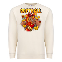 Sandshell Softball life afro girl sneakers Premium Sweatshirt - RanaPortraitStore