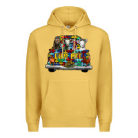 Antique Gold farm life truck autism Premium Hoodie - CowhideDigitalArt