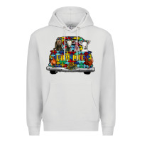 Dove Grey farm life truck autism Premium Hoodie - CowhideDigitalArt