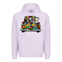 Lilac farm life truck autism Premium Hoodie - CowhideDigitalArt