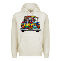Oatmeal Heather farm life truck autism Premium Hoodie - CowhideDigitalArt