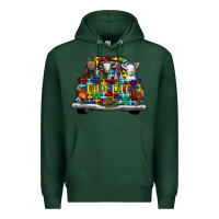 Sports Green farm life truck autism Premium Hoodie - CowhideDigitalArt