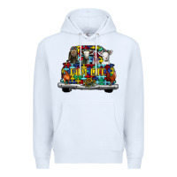 White farm life truck autism Premium Hoodie - CowhideDigitalArt